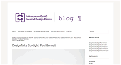 Desktop Screenshot of blog.icelanddesign.is