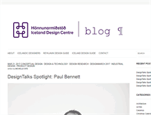 Tablet Screenshot of blog.icelanddesign.is